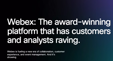 Webex - The award-winning platform that has customers and analysts raving. - Webex Accolades Book